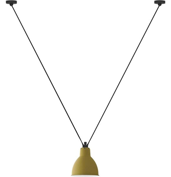 Lampada a sospensione Lampe Gras, Giallo, Soggiorno, Metallo