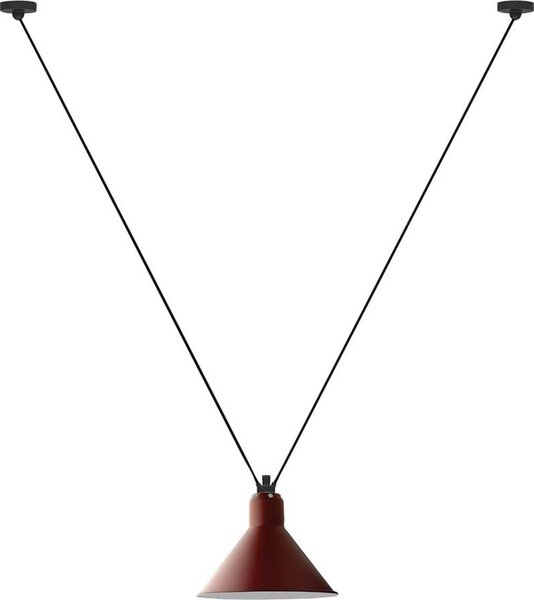Lampada a sospensione Lampe Gras, Rosso, Soggiorno, Metallo