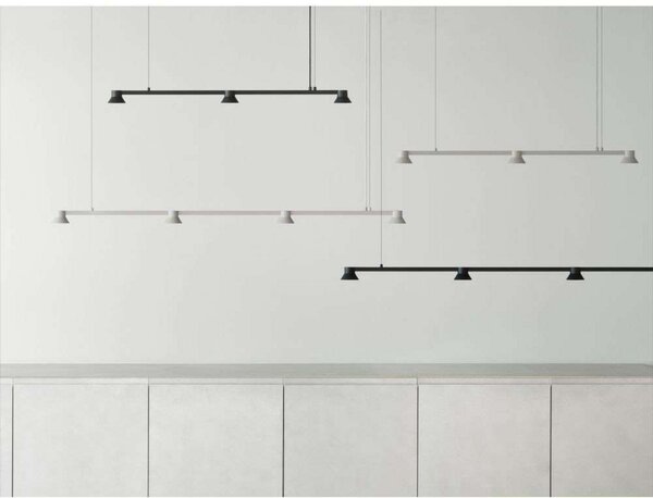 Lampada a sospensione Normann Copenhagen, dimmerabile, Nero, Sala da pranzo, Alluminio