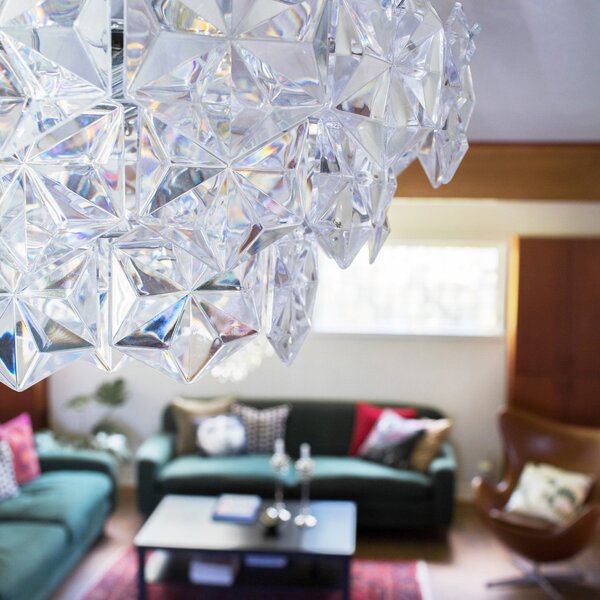 Plafoniera By Rydéns, Monarque, dimmerabile, Trasparente, Soggiorno, Plastica, Design