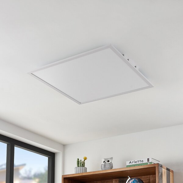 Plafoniera Lindby, Quais, Bianco, Cucina, Alluminio, Moderno
