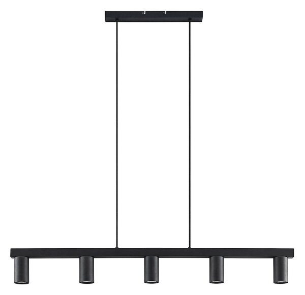 Lampada a sospensione Lindby, Baliko, dimmerabile, Nero, Soggiorno, Metallo, Moderno