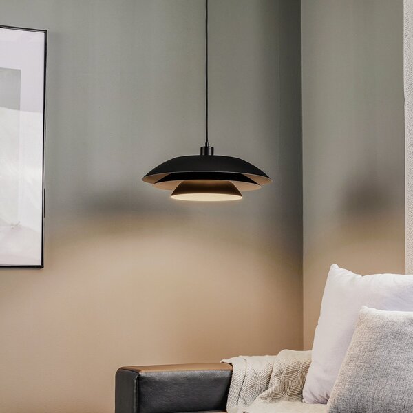 Lampada a sospensione Dyberg Larsen, DL45, dimmerabile, Nero, Soggiorno, Metallo, Scandinavo