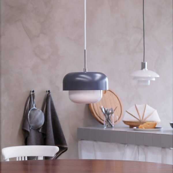 Lampada a sospensione Dyberg Larsen, Haipot, dimmerabile, Grigio, Soggiorno, Metallo, Scandinavo