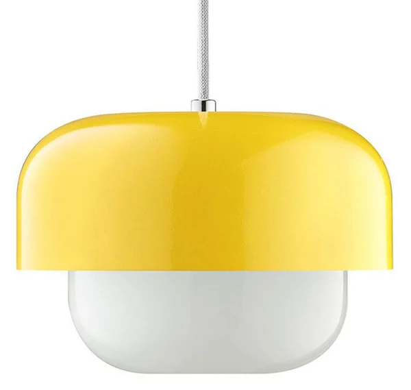 Lampada a sospensione Dyberg Larsen, Haipot, dimmerabile, Giallo, Soggiorno, Metallo, Scandinavo