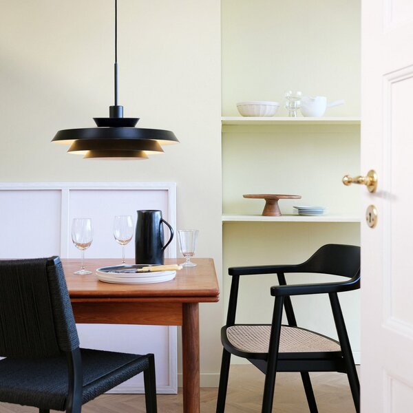 Lampada a sospensione Dyberg Larsen, DL44, dimmerabile, Nero, Soggiorno, Metallo, Design
