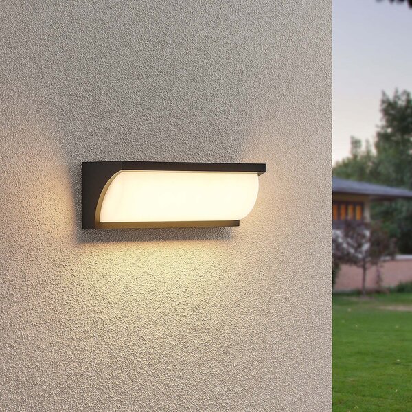 Lampade da esterno Lucande, Aune, Nero, Terrazza, Metallo, Moderno