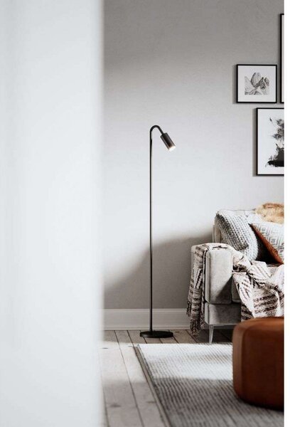 Lampada da terra By Rydéns, Curve, Nero, Soggiorno, Metallo, Moderno