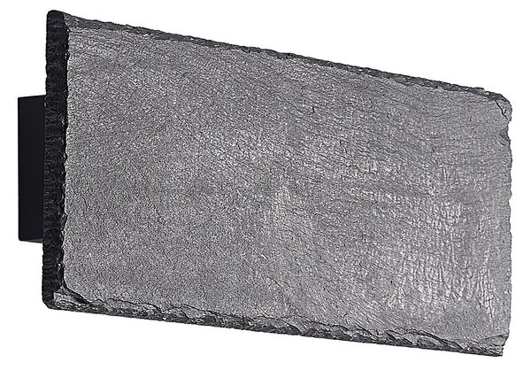 Applique da parete Lindby, Peetu, dimmerabile, Grigio, Soggiorno, Pietra, Moderno