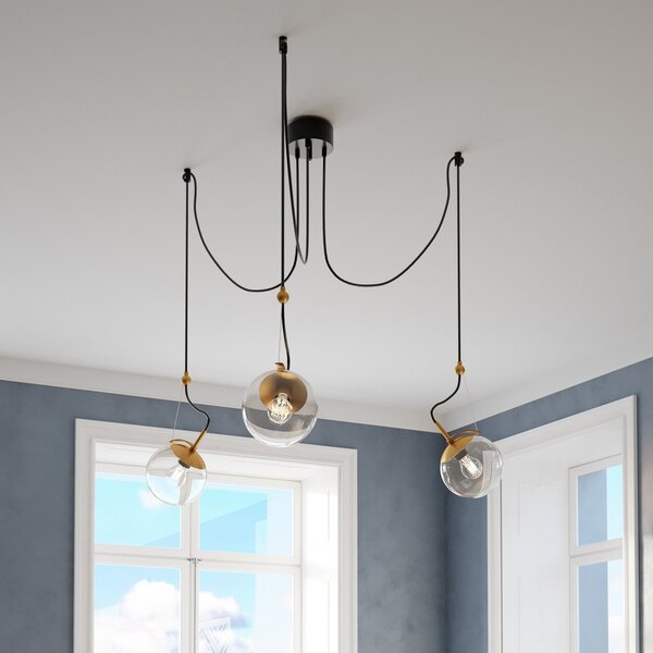 Lampada a sospensione By Rydéns, Carry, dimmerabile, Grigio, Soggiorno, Vetro, Scandinavo