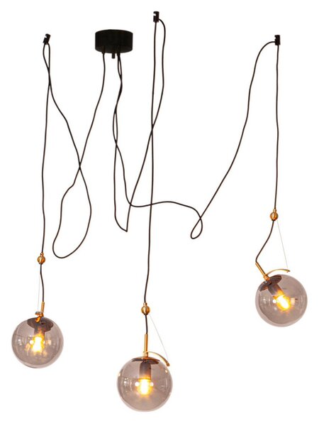 Lampada a sospensione By Rydéns, Carry, dimmerabile, Grigio, Soggiorno, Vetro, Scandinavo