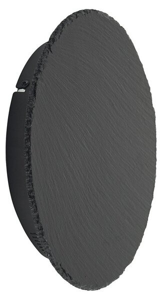 Applique da parete Lindby, Peetu, dimmerabile, Grigio, Soggiorno, Pietra, Moderno