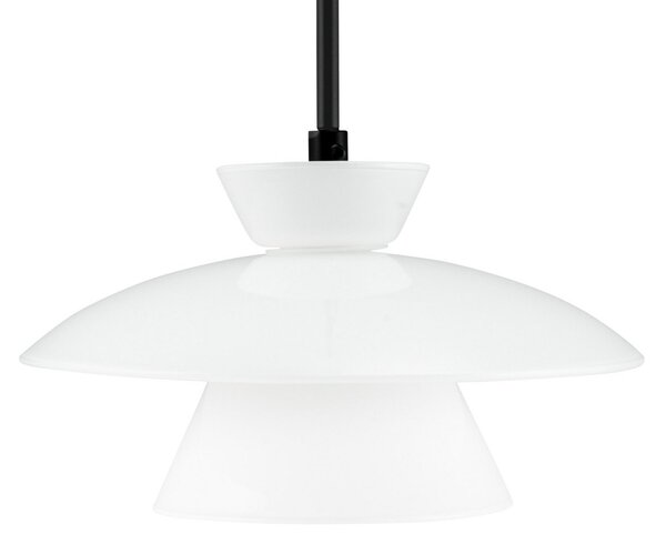 Lampada a sospensione Dyberg Larsen, Valby, dimmerabile, Bianco, Soggiorno, Vetro, Scandinavo