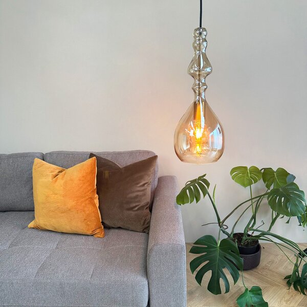 Lampada a sospensione Dyberg Larsen, Lea, dimmerabile, Soggiorno, Vetro, Design
