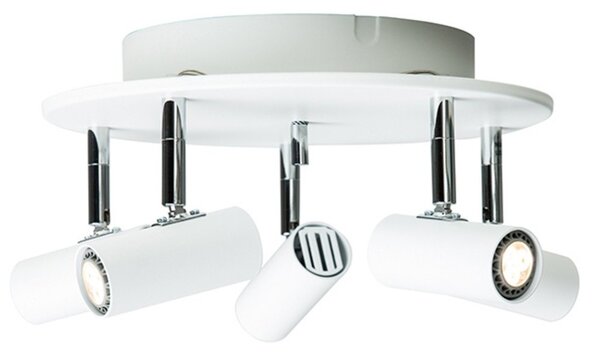 Cato 5-spot Plafoniera Bianco Opaco - Belid