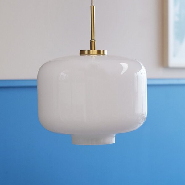Lampada a sospensione Dyberg Larsen, Arp, dimmerabile, Dorato / Ottone, Soggiorno, Vetro, Design