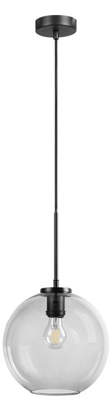 Lampada a sospensione Dyberg Larsen, Loop, dimmerabile, Nero, Soggiorno, Vetro