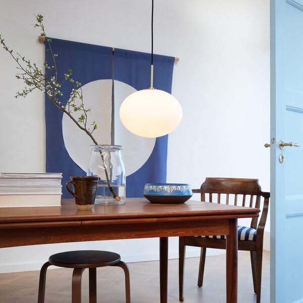 Lampada a sospensione Dyberg Larsen, Princess, dimmerabile, Bianco, Soggiorno, Vetro, Design