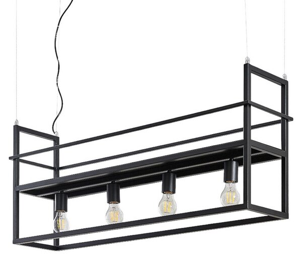 Lampada a sospensione Lindby, Grisela, dimmerabile, Nero, Soggiorno, Metallo, Moderno