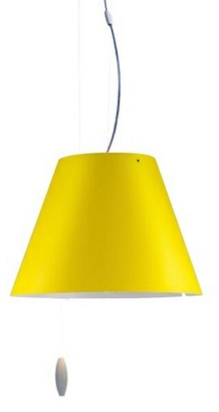 Lampada a sospensione Luceplan, Giallo, Sala da pranzo, Plastica