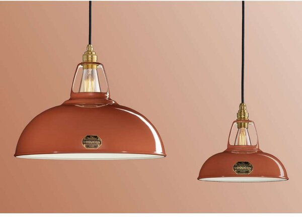Lampada a sospensione Coolicon, Arancione, Soggiorno, Metallo, Design