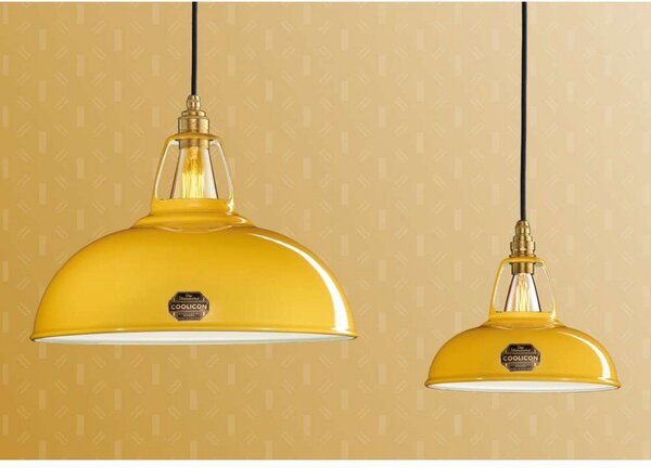 Lampada a sospensione Coolicon, Giallo, Soggiorno, Metallo, Design