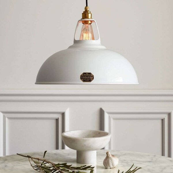 Lampada a sospensione Coolicon, Bianco, Soggiorno, Metallo, Design