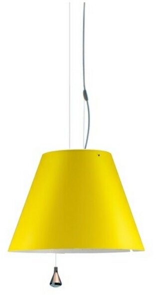 Lampada a sospensione Luceplan, Giallo, Sala da pranzo, Alluminio