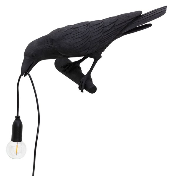 Lampade da tavolo SELETTI, Bird Lamp, Nero, Soggiorno, Plastica, Design