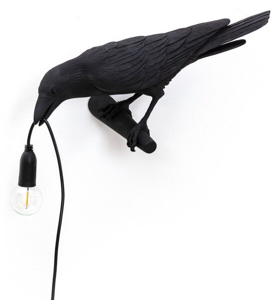 Lampade da tavolo SELETTI, Bird Lamp, Nero, Soggiorno, Plastica, Design