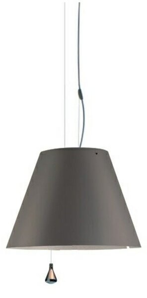 Lampada a sospensione Luceplan, Grigio, Sala da pranzo, Alluminio