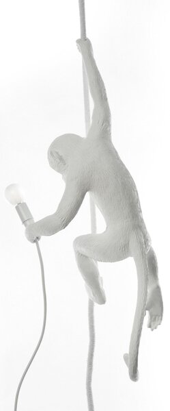 Lampade da tavolo SELETTI, Monkey Lamp, Bianco, Soggiorno, Plastica, Design