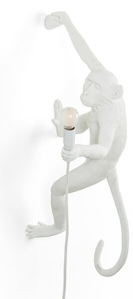 Lampade da tavolo SELETTI, Monkey Lamp, Bianco, Soggiorno, Plastica, Design
