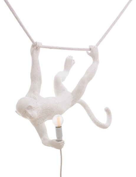 Lampade da tavolo SELETTI, Monkey Lamp, Bianco, Soggiorno, Plastica, Design