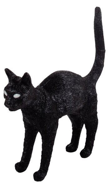 Lampade da tavolo SELETTI, Jobby The Cat, dimmerabile, Nero, Soggiorno, Plastica, Design