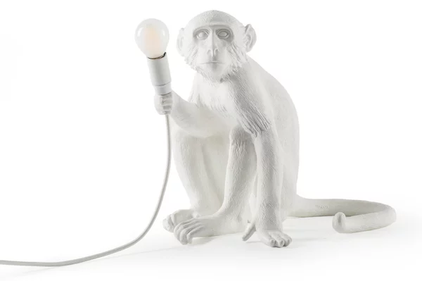 Lampade da tavolo SELETTI, Monkey Lamp, Bianco, Soggiorno, Plastica, Design