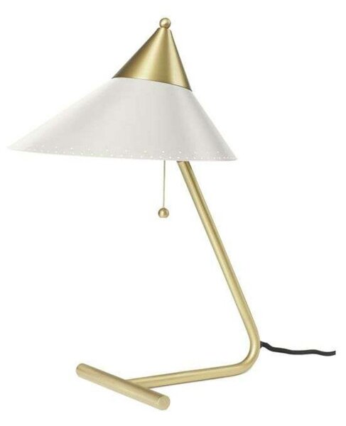 Lampade da tavolo Warm Nordic, Brass Top, Bianco, Soggiorno, Metallo, Design