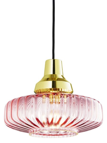 Lampada a sospensione DESIGN BY US, New Wave Optic, dimmerabile, Rosa / Rosé, Soggiorno, Alluminio, Design