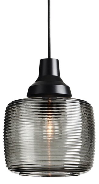 Lampada a sospensione DESIGN BY US, New Wave Stripe, dimmerabile, Grigio, Soggiorno, Alluminio, Design