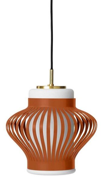 Lampada a sospensione Warm Nordic, Opal Lamella, dimmerabile, Marrone / Ruggine, Sala da pranzo, Metallo, Vintage
