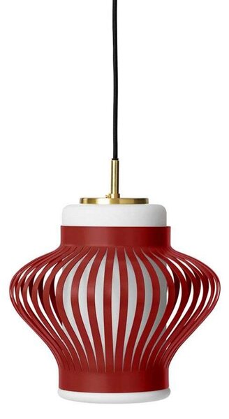 Lampada a sospensione Warm Nordic, Opal Lamella, dimmerabile, Rosso, Sala da pranzo, Metallo, Vintage