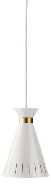 Lampada a sospensione Warm Nordic, Cone, dimmerabile, Bianco, Cucina, Metallo, Vintage