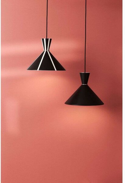 Lampada a sospensione Warm Nordic, Bloom Stripe, dimmerabile, Bianco, Sala da pranzo, Metallo, Vintage