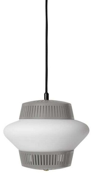 Lampada a sospensione Warm Nordic, Opal Arch, dimmerabile, Grigio, Sala da pranzo, Metallo, Design