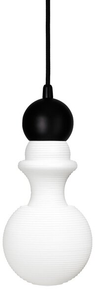 Lampada a sospensione DESIGN BY US, Paris 1920 XS, dimmerabile, Bianco, Soggiorno, Vetro, Design