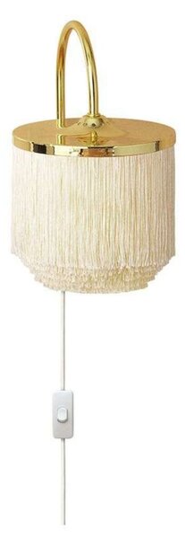 Applique da parete Warm Nordic, Fringe, Beige, Soggiorno, Metallo, Vintage