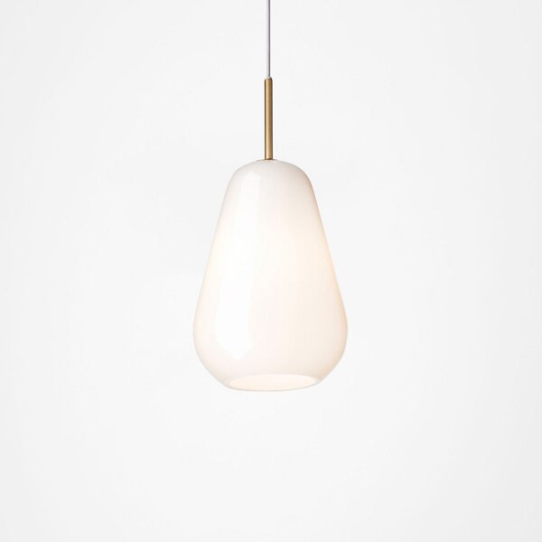 Lampada a sospensione Nuura Aps, Anoli 1, dimmerabile, Bianco, Soggiorno, Vetro, Design