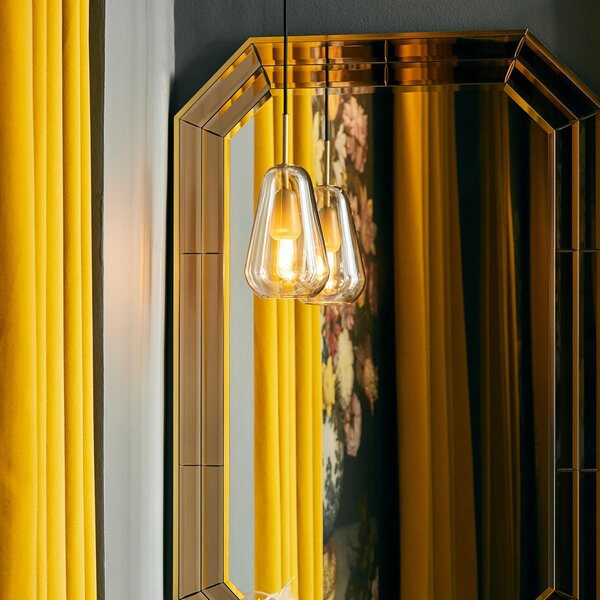 Lampada a sospensione Nuura Aps, Anoli 1, dimmerabile, Dorato / Ottone, Soggiorno, Vetro, Design