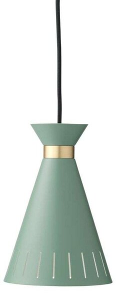 Lampada a sospensione Warm Nordic, Cone, dimmerabile, Verde, Sala da pranzo, Metallo, Vintage