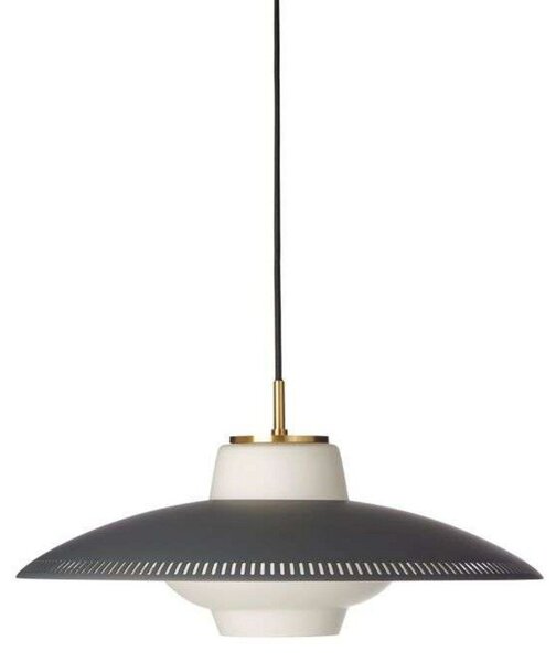 Lampada a sospensione Warm Nordic, Opal Shade, dimmerabile, Grigio, Sala da pranzo, Metallo, Scandinavo